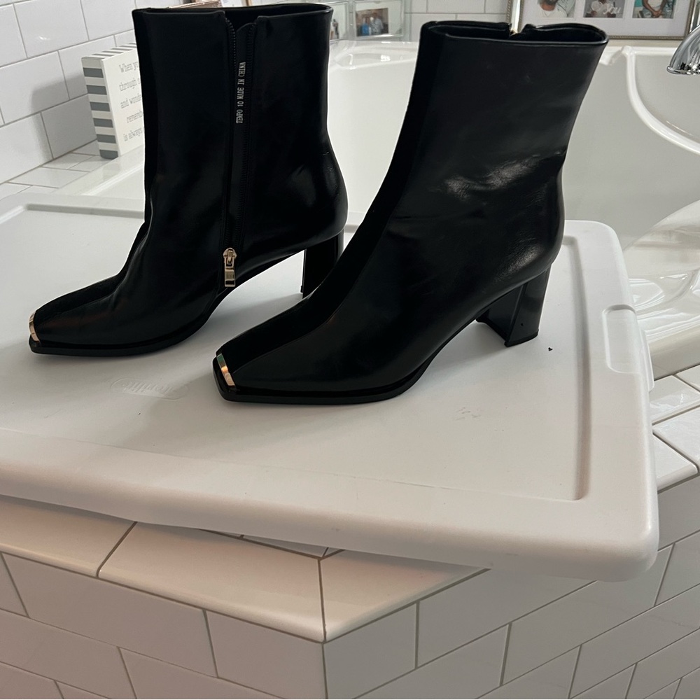 Sleek Black Ankle Booties